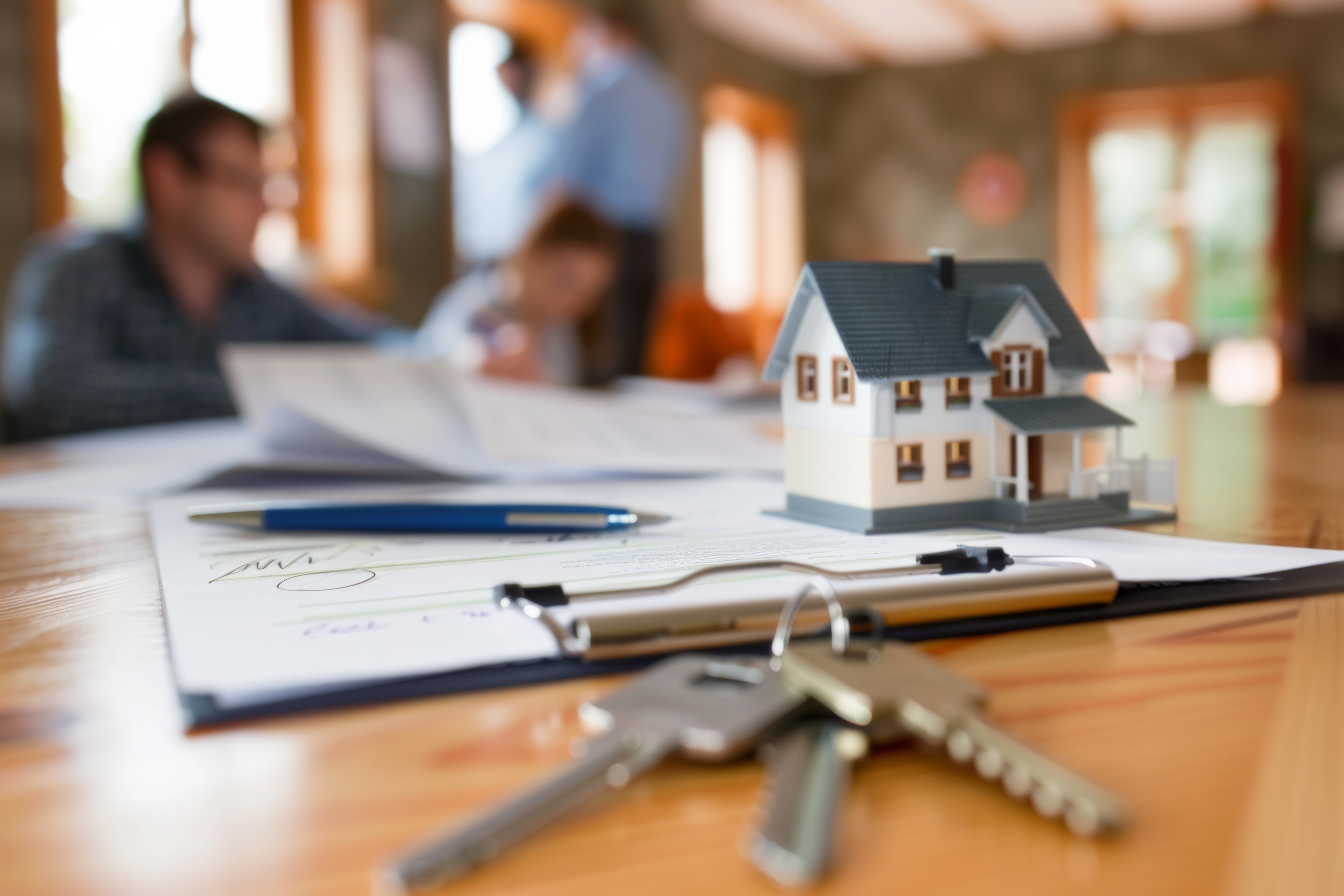 Konzept für Hauskauf und Hausverkauf